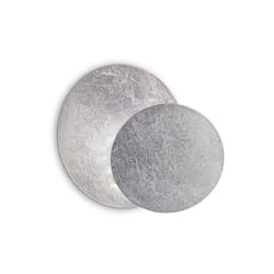 Ideal Lux - Applique Contemporanea Tick Metallo Argento 1 Luce 7,5W 3000K Luce Calda