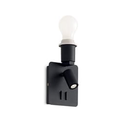 Applique Moderna Gea Metallo Nero 2 Luci E27