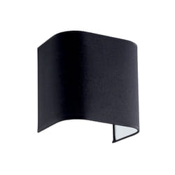 Paralume In Pvc Moderno Gea Tessuto Nero
