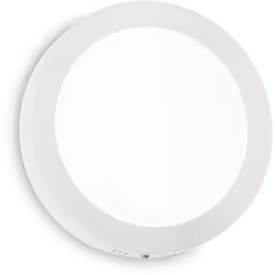 Plafoniera diffusiva per installazione a soffitto o parete in interni, adatta per un'illuminazione generale e uniforme. Scocc ...