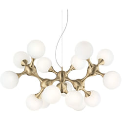 Ideal Lux - Sospensione Contemporanea Nodi Metallo Ottone 15 Luci E14