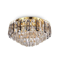 Ideal Lux - Plafoniera Classica Magnolia Metallo Oro 7 Luci G9 3W 3000K Luce Calda