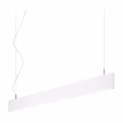 Collezione LINUS FORME ESSENZIALI Sospensione lineare 120 cm in alluminio con illuminazione diretta e indiretta per applicazi ...