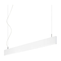 Sospensione Modulare Moderna Linus Alluminio Bianco Led 32W 3000K Luce Calda