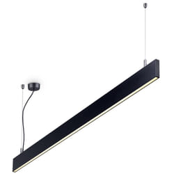 Sospensione Modulare Moderna Linus Alluminio Nero Led 32W 3000K Luce Calda