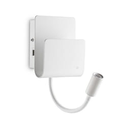Ideal Lux - Applique Moderna Probe Metallo Bianco 2 Luci 9W 3000K Luce Calda