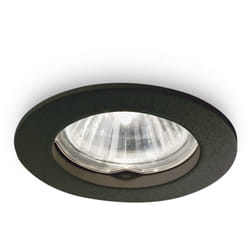 Faretto Incasso Moderno Jazz Metallo Nero 1 Luce Gu10