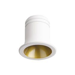 Ideal Lux - Faretto Incasso Virus Alluminio Bianco e Oro Led 3W 3000K Luce Calda