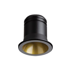 Faretto Incasso Virus Alluminio Nero E Oro Led 3W 3000K Luce Calda