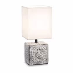Collezione KALI'-1 CERAMICHE INTARSIATE CHE RENDONO QUESTA LAMPADA UN PICCOLO CAPOLAVORO Lampada da tavolo con base quadrata ...
