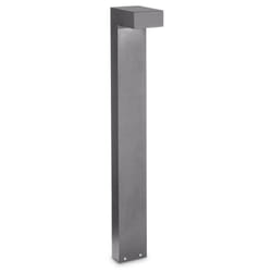 Piantana Moderna Sirio Alluminio Grigio 2 Luci 3W 3000K Luce Calda H80Cm