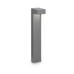 Ideal Lux - Piantana Moderna Sirio Alluminio Grigio 2 Luci 3W 3000K Luce Calda H60Cm