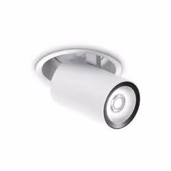 Collezione NOVA FARETTI LINEARI ORIENTABILI Faretto tubolare h.11 cm diam. 10 cm con base e montatura in alluminio con finitu ...