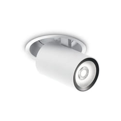 Ideal Lux - Faretto Tubolare Moderno Nova Alluminio Bianco 1 Luce 12W 3000K Luce Calda