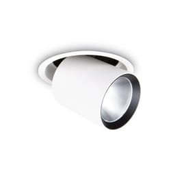 Faretto Tubolare Moderno Nova Alluminio Bianco 1 Luce 30W 3000K Luce Calda