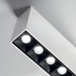 Ideal Lux - Modulo Da Soffitto Lika Alluminio Bianco Led 12,5W 3000K Luce Calda