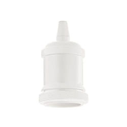 Portalampada Metallo Bianco 1 Luce E27