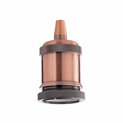 Collezione PORTALAMPADA ACCESSORI IDEAL LUX Portalampada E27 ghiera rame..