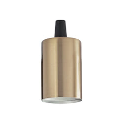 Ideal Lux - Portalampada Metallo Ottone 1 Luce E27 Liscio