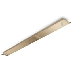 Rosone Lineare All In Metallo Ottone 3 Luci