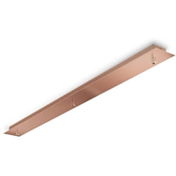 Ideal Lux - Rosone Lineare All In Metallo Rame 3 Luci