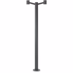 Collezione CLIO SFERE SINUOSE Lampada da terra per esterno 2 Luci E27 max 60 W. Articolo componibile con montatura in allumin ...