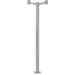 Ideal Lux - Piantana Moderna Clio Alluminio Grigio 2 Luci E27