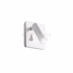 Applique con base e corpo luce in alluminio. Diffusore orientabile e interruttore incorporato. Installazione ad incasso sulla ...