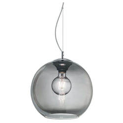 Sospensione Moderna Nemo Metallo Fumè 1 Luce E27 D20Cm