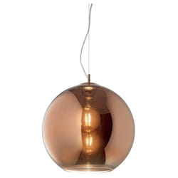 Ideal Lux - Sospensione Moderna Nemo Metallo Rame 1 Luce E27 D20Cm