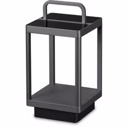 Lanterna portatile a batteria. Montatura in alluminio pressofuso verniciato a polveri con finitura antracite con elementi in ...