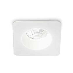 Ideal Lux - Faretto Incasso Moderno Square Room-65 Alluminio Bianco Led 8W 3000K