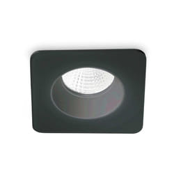 Ideal Lux - Faretto Incasso Moderno Square Room-65 Alluminio Nero Led 8W 3000K Luce Calda