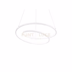 Lampadario a sospensione con base e montatura in metallo con diffusore in gomma opale, disponibile anche in versione dimmerab ...