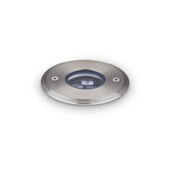 Ideal Lux - Lampada Da Incasso Moderna Floor Alluminio Cromo Led 3W 3000K Luce Calda