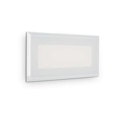 Faretto Moderno Indio Alluminio Bianco Led 8W 3000K Luce Calda