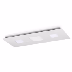 Collezione RELAX PER UNA VASTA DIFFUSIONE DELLA LUCE Plafoniera rettangolare 90x40 cm. Montatura in metallo rifinito con vern ...