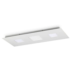 Ideal Lux - Plafoniera Moderna Relax Alluminio Bianco Led 58W 3000K Luce Calda