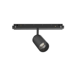 Faretto Binario Singolo On-Off Ego Alluminio Nero 1 Luce 8W 3000K Luce Calda
