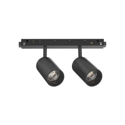 Ideal Lux - Proiettore Regolabile On-Off Ego Alluminio Nero 2 Luci Led 16W 3000K Luce Calda