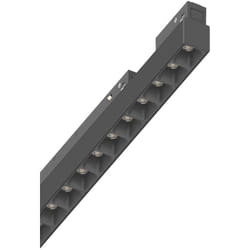 Ideal Lux - Supporto Lineare Binario On-Off Ego Alluminio Nero Led 13W 3000K Luce Calda