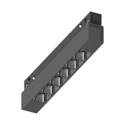 Supporto Lineare Binario On-Off Ego Alluminio Nero 1 Led 7W 3000K Luce Calda