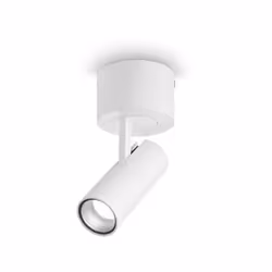 Collezione PLAY IDEALE PER CHI RICERCA UN'ILLUMINAZIONE PROFESSIONALE Plafoniera con faretto diam.7 cm h.14 cm luce LED 7 W c ...