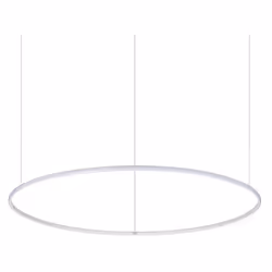 Collezione HULAHOOP ILLUMINARE CON UN PIZZICO DI ALLEGRIA Sospensione ad anello diam.100,5 cm con rosone e montatura in metal ...