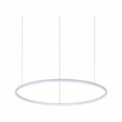 Collezione HULAHOOP ILLUMINARE CON UN PIZZICO DI ALLEGRIA Sospensione ad anello diam.61 cm con rosone e montatura in metallo ...