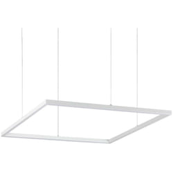 Sospensione Moderna Square Oracle Alluminio-Plastiche Bianco Led 41W 3000K D70Cm