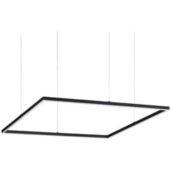 Sospensione Moderna Oracle Alluminio-Materie Plastiche Nero Led 53W k Luce