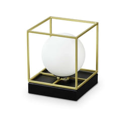 Ideal Lux - Lampada Da Scrivania Contemporanea Lingotto Metallo Ottone 1 Luce G9 3W 3000K