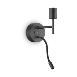 Ideal Lux - Appliques - Lampade Da Parete Set Metallo Nero 2 Luci E27