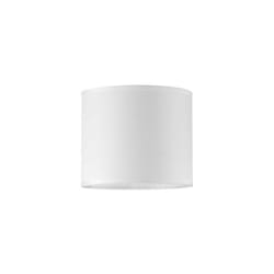 Paralume Cilindro Set Tessuto Bianco D16